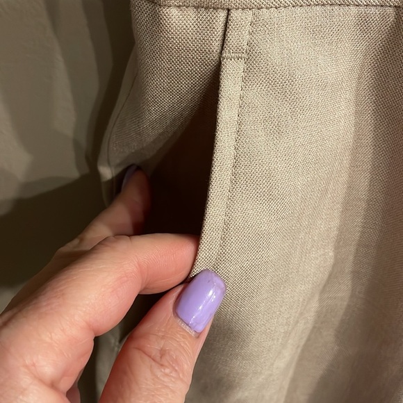 ASOS Topman stone color dressy men’s shorts viscose blend flat front classic fit - Picture 5 of 16